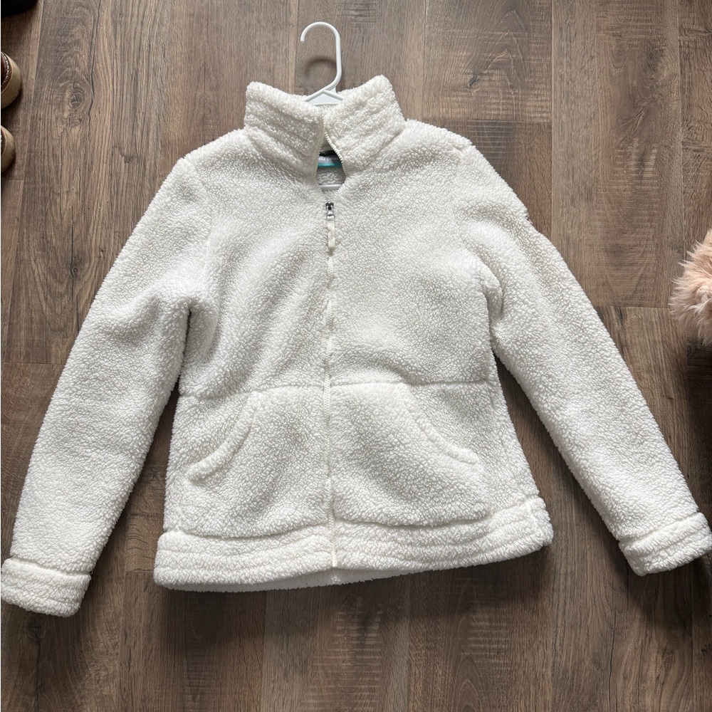 Free Country White Puffer Jacket with the Pockets